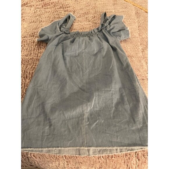 NWT , 7 For All Mankind Denim Off-Shoulder Dress WOMEN'S SIZE Small - Picture 15 of 16
